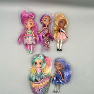 Hairdorables Hairmazing 4" Fashion Minis Doll Mermaid with clothes Lot Of 5